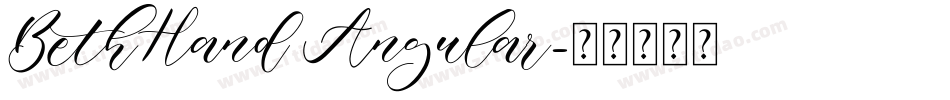 BethHand Angular字体转换
